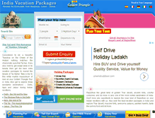 Tablet Screenshot of indiavacationpackages.com
